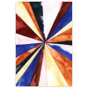 Empire Art Direct 48 x 32 in. Desert Layers 3 Abstract Colorful Frameless Tempered Glass Panel Contemporary Wall Art