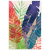 Empire Art Direct 48 x 32 in. Electric Palms Colorful Frameless Tempered Glass Panel Contemporary Wall Art