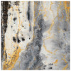 Empire Art Direct 38 x 38 in. Glod Abstract A Frameless Tempered Glass Panel Contemporary Wall Art