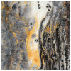 Empire Art Direct 38 x 38 in. Glod Abstract B Frameless Tempered Glass Panel Contemporary Wall Art
