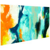 Empire Art Direct 24 x 48 in. Tidal Abstract 2 Blue Frameless Tempered Glass Panel Contemporary Wall Art