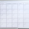 Floortex Craftex 36 x 24 in. Lacquered Steel Magnetic Monthly Planner Dry Erase Board Aluminium Frame