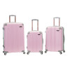 Rockland Sonic Abs Upright Suitcase Set - Mint 3 Piece