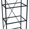 YML Four Shelf Stand for Small Bird Breeding Cages in Black