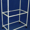 YML Three Shelf Stand for Medium Bird Breeding Cage in White