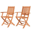International Home Miami Yogyaarm-Set Amazonia Teak London Teak Folding Armchair