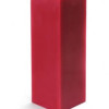 Zest Candle CPZ-153-12 3 x 9 in. Red Square Pillar Candle -12pcs-Case - Bulk