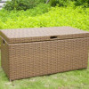 Wicker Lane Outdoor Honey Wicker Patio Furniture Storage Deck Box