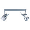 Jesco Lighting 20W Two-Light Metal Halide Track Head 120 V - Silver