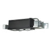 Jesco Lighting Three Light Linear Metal Halide White Trim & Black Interior