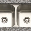 Cantrio Koncepts Double Basin Undermont Kitchen Sink - Stainless Steel