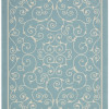 Nourison 11200 Home & Garden Area Rug Collection Light Blue 10 ft x 13 ft Rectangle