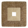HomeRoots Furniture 19 x 2 in. Concave Square Double Layer ribbed Wall Plaque