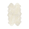 HomeRoots 2 x 4 x 6 in. New Zealand Quattro Sheepskin Rug Natural