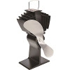 Caframo 812AMKBX Black Fan Eco Stove with Nickel Blade
