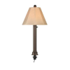 Patio Living Concepts Umbrella Table Lamp 20777 with 2 in. bronze tube body and antique beige linen Sunbrella shade fabric