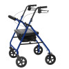 Roscoe Medical 8 in. 400 lb Bariatric Aluminum Rollator Wheels Blue