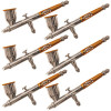 Paasche 0.38 mm Double Action Gravity Feed Airbrush with Medium Head for Talon - Pack of 6