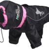 Command Weather - King Ultimate Windproof Full Bodied Pet Jacket- Extra Small - Black