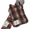 Touchdog 2 Piece 2-in-1 Tartan Plaided Dog Jacket with Matching Reversible Dog Mat - Red Plaid Extra Small