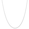 Finest Gold 0.70 mm x 18 in. 10K White Gold Carded Rhodium-Plated Rope Chain