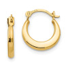 Finest Gold 1.6 x 10 mm 14K Yellow Gold Madi K Small Hoop Earrings, Pair