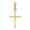 Finest Gold 12 x 24 mm 14K Yellow Gold Polished Cross Pendant