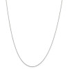 Finest Gold 0.6 mm x 18 in. 14K White Gold Solid Diamond-Cut Cable Chain