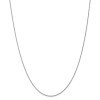 Finest Gold 0.8 mm x 18 in. 14K White Gold Polished Light Baby Rope Chain