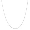 Finest Gold 0.5 mm x 24 in. 14K White Gold Cable Rope Chain