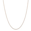 Finest Gold 0.8 mm x 16 in. 14K Rose Gold Diamond-Cut Cable Chain