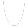 Finest Gold 1 mm x 16 in. 14K Rose Gold Diamond-Cut Cable Chain