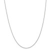 Finest Gold 0.9 mm x 18 in. 14K White Gold Cable Chain