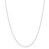 Finest Gold 0.8 mm x 20 in. 14K White Gold Diamond-Cut Cable Chain