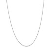 Finest Gold 1 mm x 20 in. 14K White Gold Singapore Chain