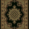 Radici 1191-2252-BLACK Castello Rectangular Black Traditional Italy Area Rug- 7 ft. 9 in. W x 11 ft. H
