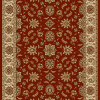 Radici 1592-1042-BRICK Como Rectangular Brick Red Traditional Italy Area Rug- 7 ft. 9 in. W x 11 ft. H