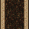 Radici 1593-1112-BLACK Como Rectangular Black Traditional Italy Area Rug- 7 ft. 9 in. W x 11 ft. H