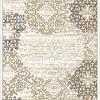 Radici 3471-0032-BONE Pisa Rectangular Bone Contemporary Turkey Area Rug- 7 ft. 10 in. W x 10 ft. 6 in. H