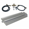 Tretco 18 in. 14GA Powder Coated Linear Burner Pan Kit Natural Gas