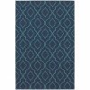 Oriental Weavers Meridian 7541B 8 Round Round - Navy/ Blue-Polypropylene