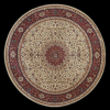 Oriental Weavers Ariana 095J3 6 Round Round - Ivory/ Red-Polypropylene