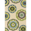 Oriental Weavers Caspian 859J6 8x11 Rectangle - Ivory/ Green-Polypropylene