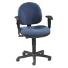 Lorell Adjustable Task Chair- 24in.x24in.x33in.-38in.- Black
