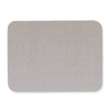 Quartet Oval Fabric Bulletin Board- 4ft.x3ft.- Gray