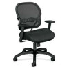 Basyx Mid-Back Chair- 29-.50xin.x28-.50in.x41-.75in.- Black Fabric