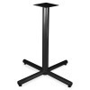 Lorell 36 in. X-leg Table Tubular Steel Base 40.75 in. - Black