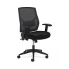 Basyx by HON BSXVL581ES10T HON Swivel Mid-Back Task Chair with Adjustable Arms & Lumbar Black