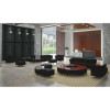 Lorell Fuze Modular Black Leather Guest Seating Black - 30 x 10 x 28 in.
