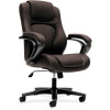 Basyx Executive Vinyl High-Back Chair Brown